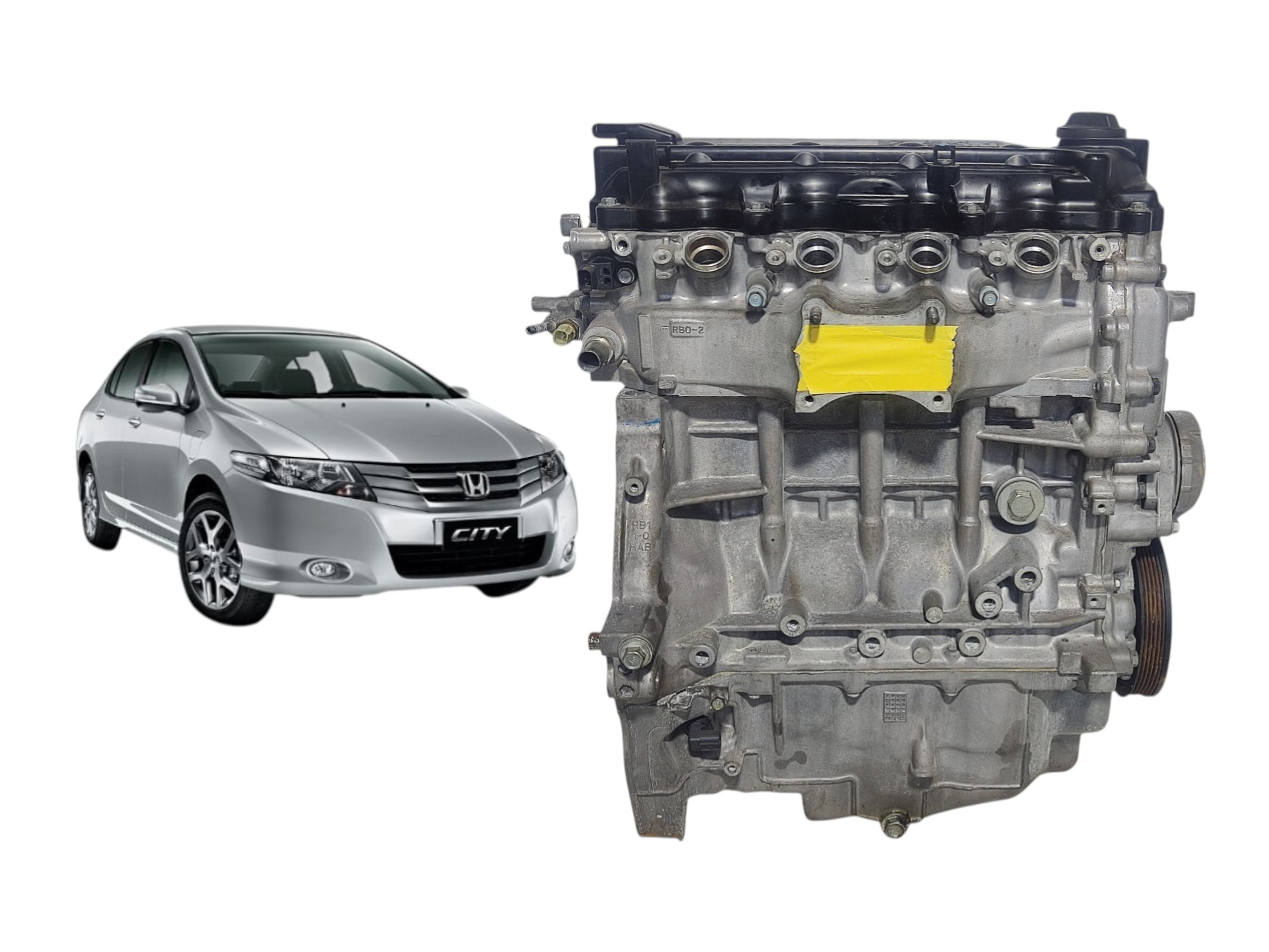 Motor Parcial Honda City Fit 1.5 116cv 16v Flex 2010