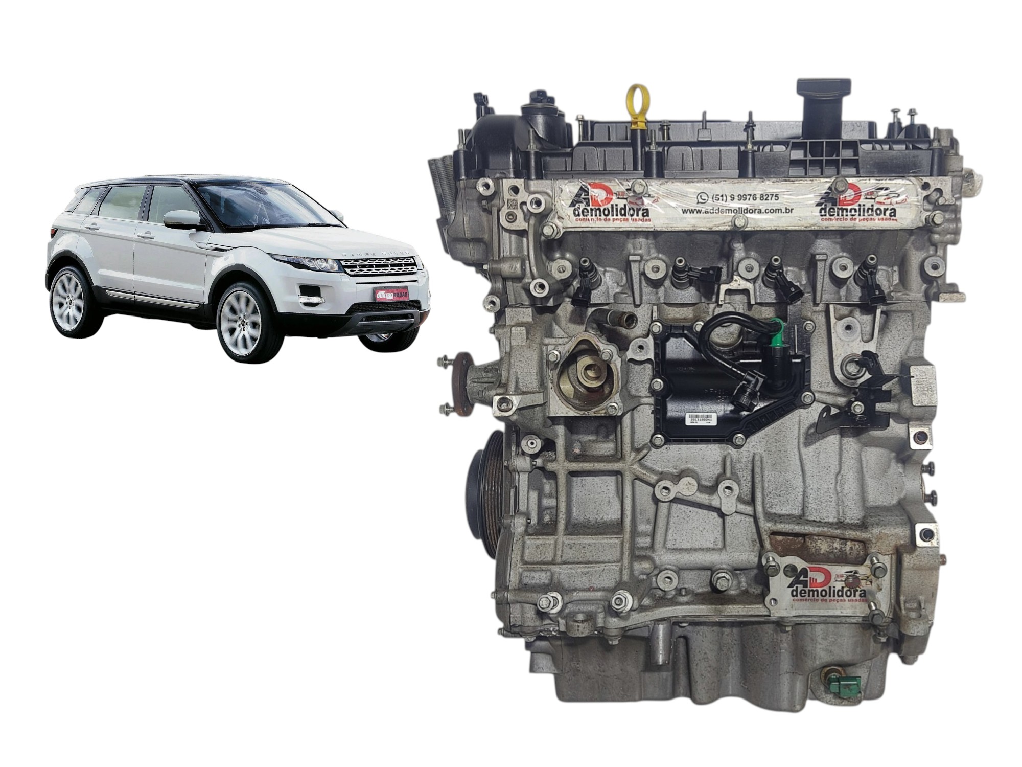 Motor Parcial Land Rover Evoque Dynamic 2.0 Turbo 240cv 2014